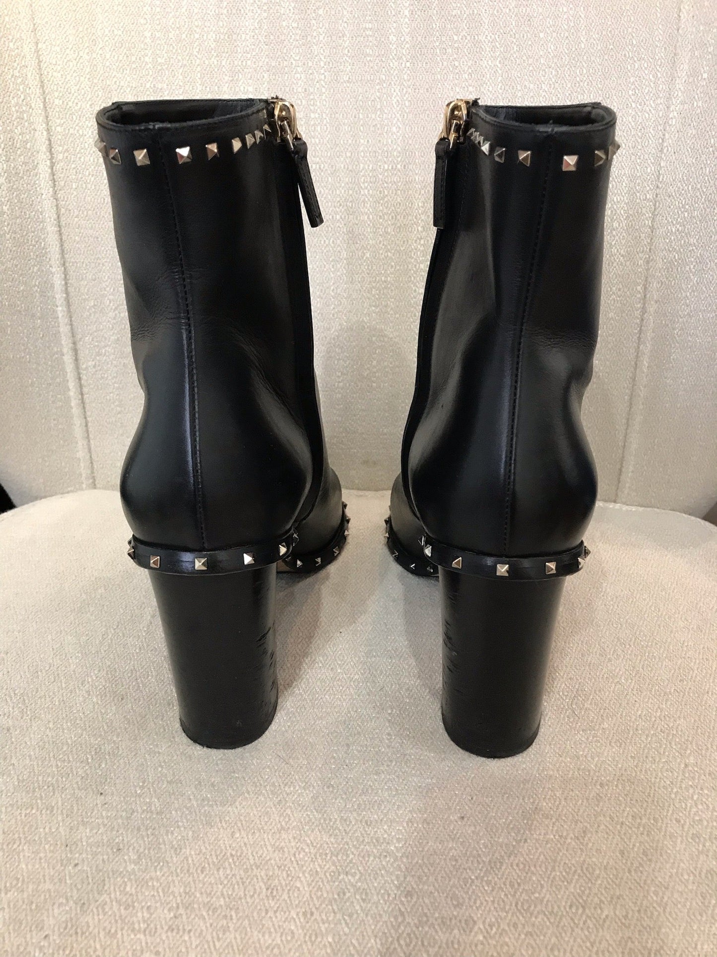 Boots Valentino noires T.38,5