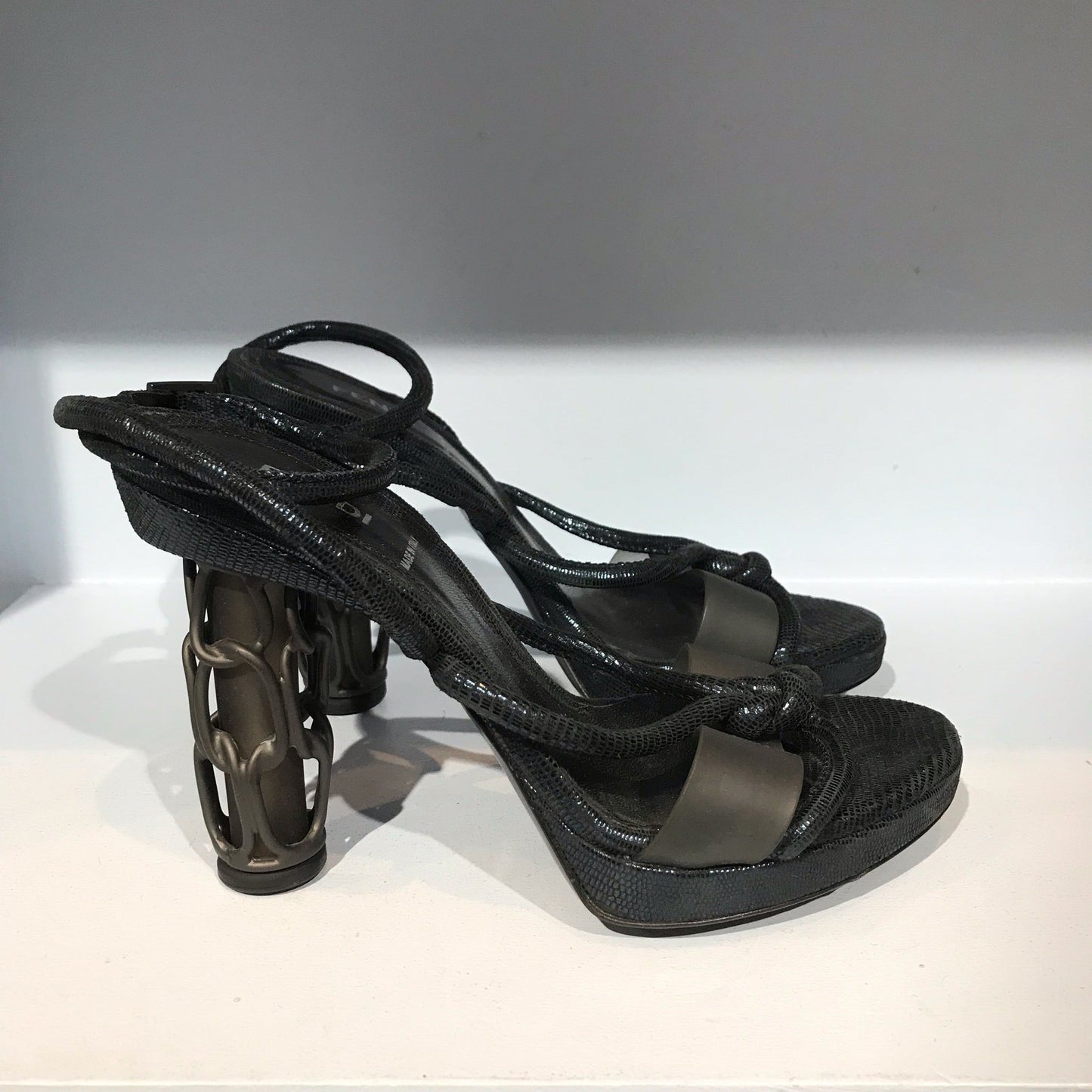 Sandales Fendi bleues T.37,5