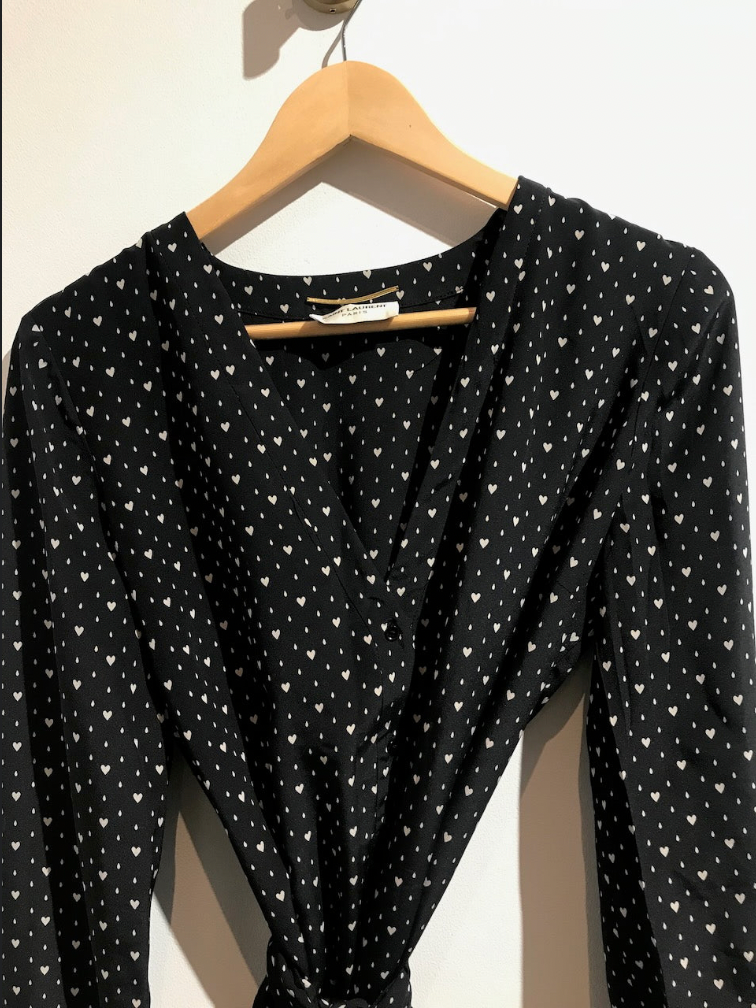 Robe Saint Laurent noire T.42