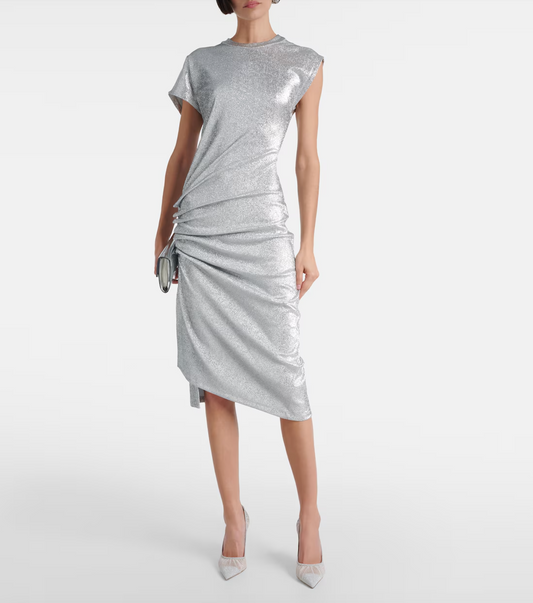 Robe Paco Rabanne argentée T.36 NEUVE