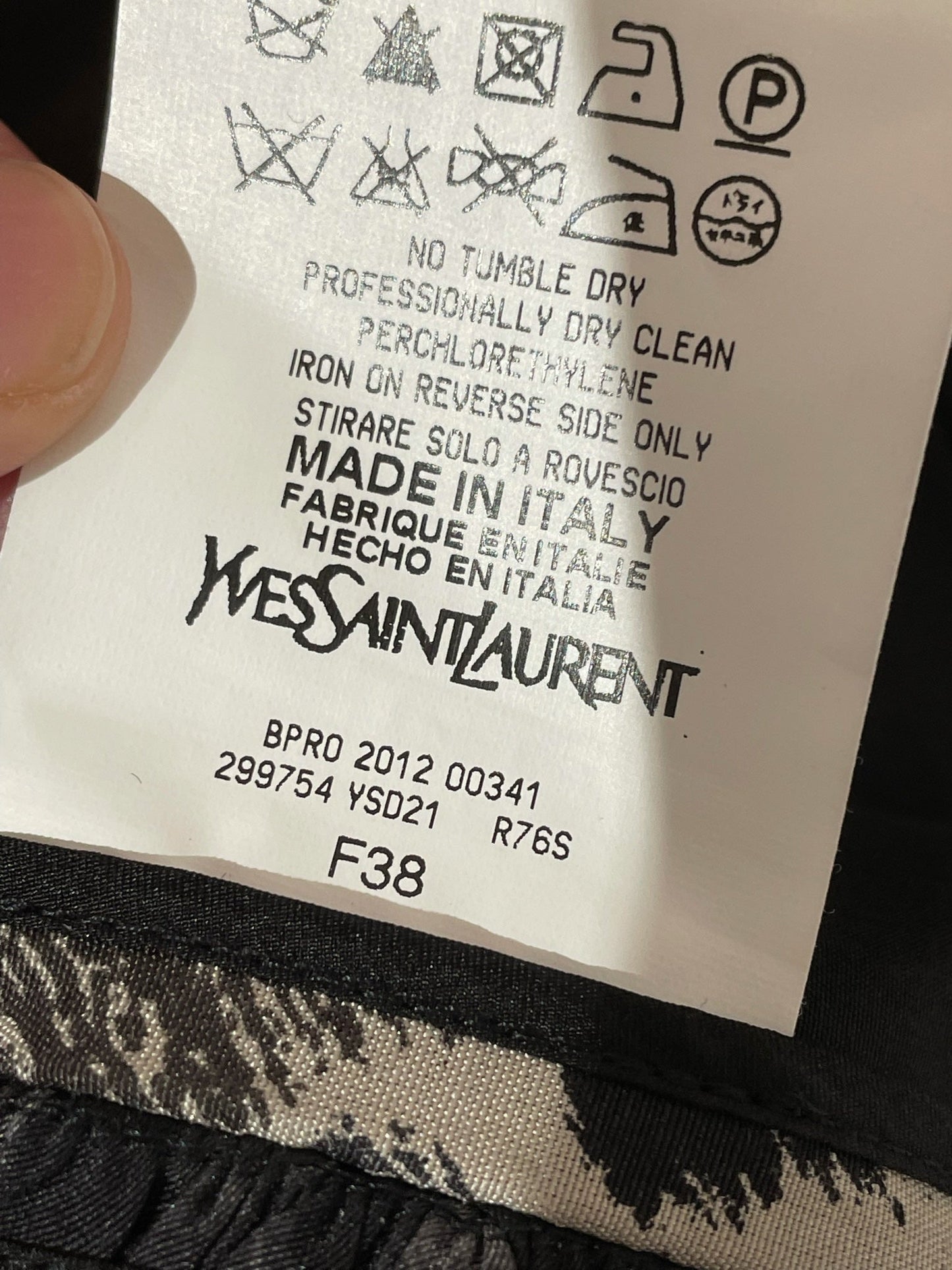 Robe Yves Saint Laurent léopard T.38
