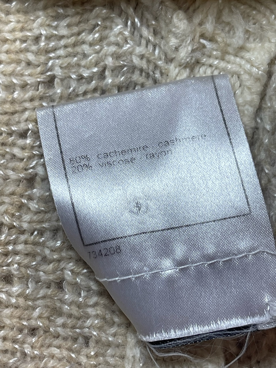 Cardigan Chanel beige T.36
