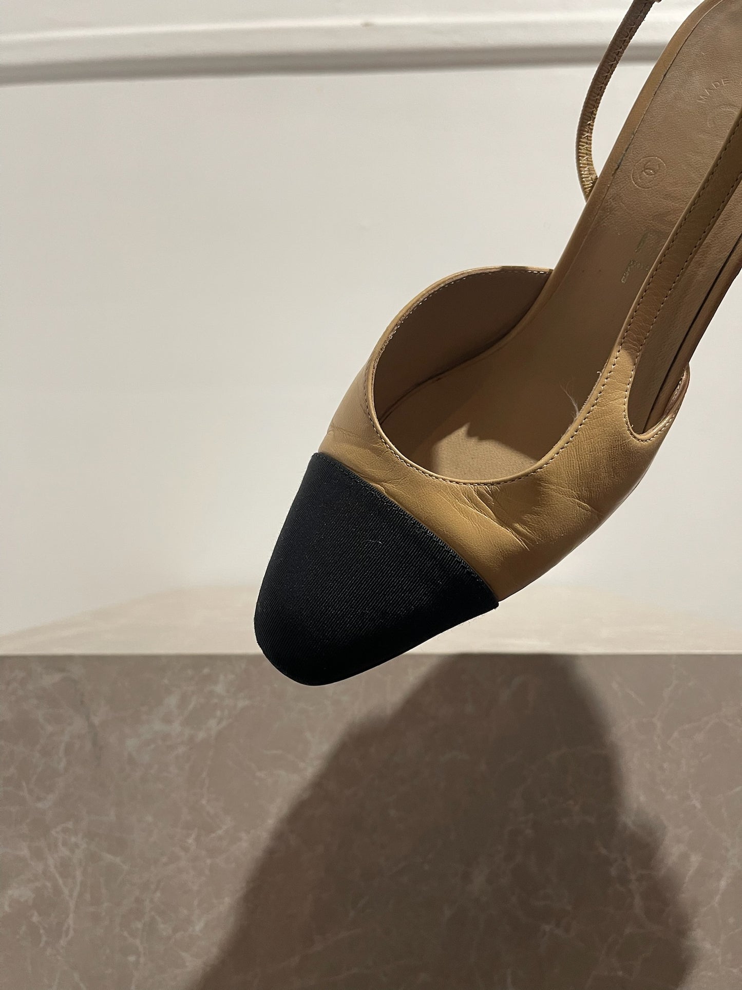 Slingback Chanel beige T.37