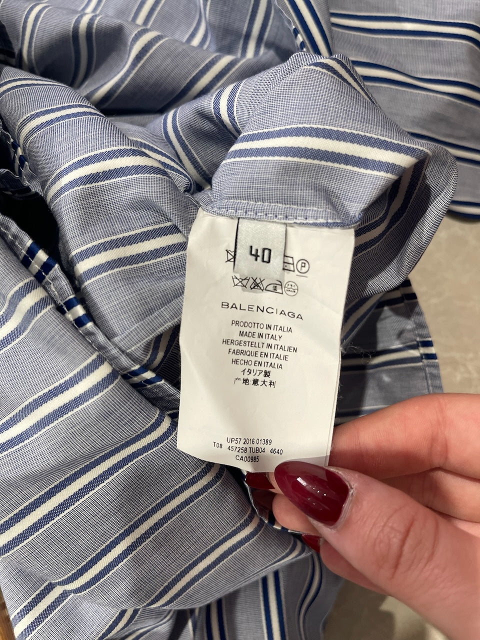 Top Balenciaga rayé T.40
