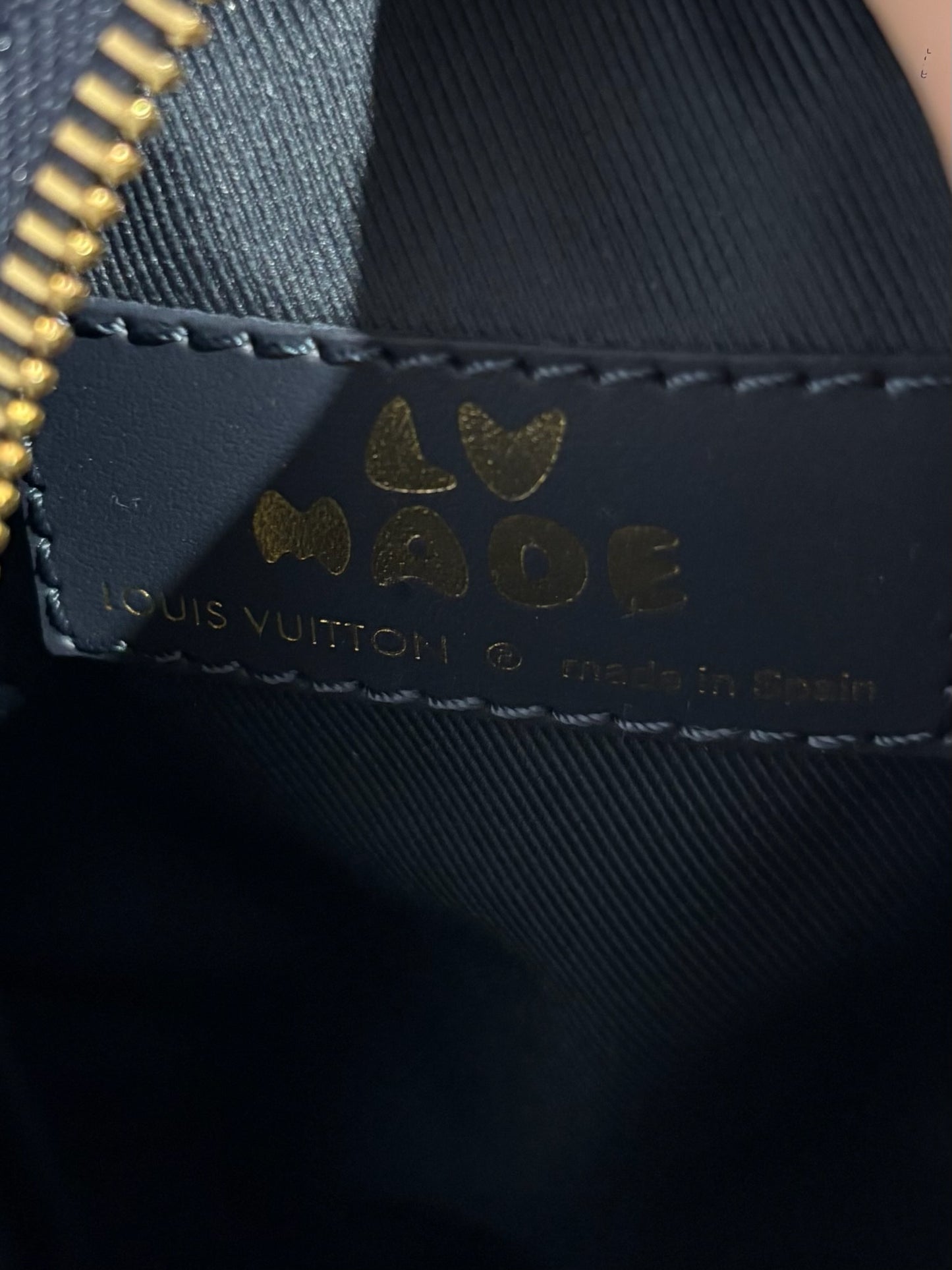 Sac pochette Louis Vuitton X Nigo bleu