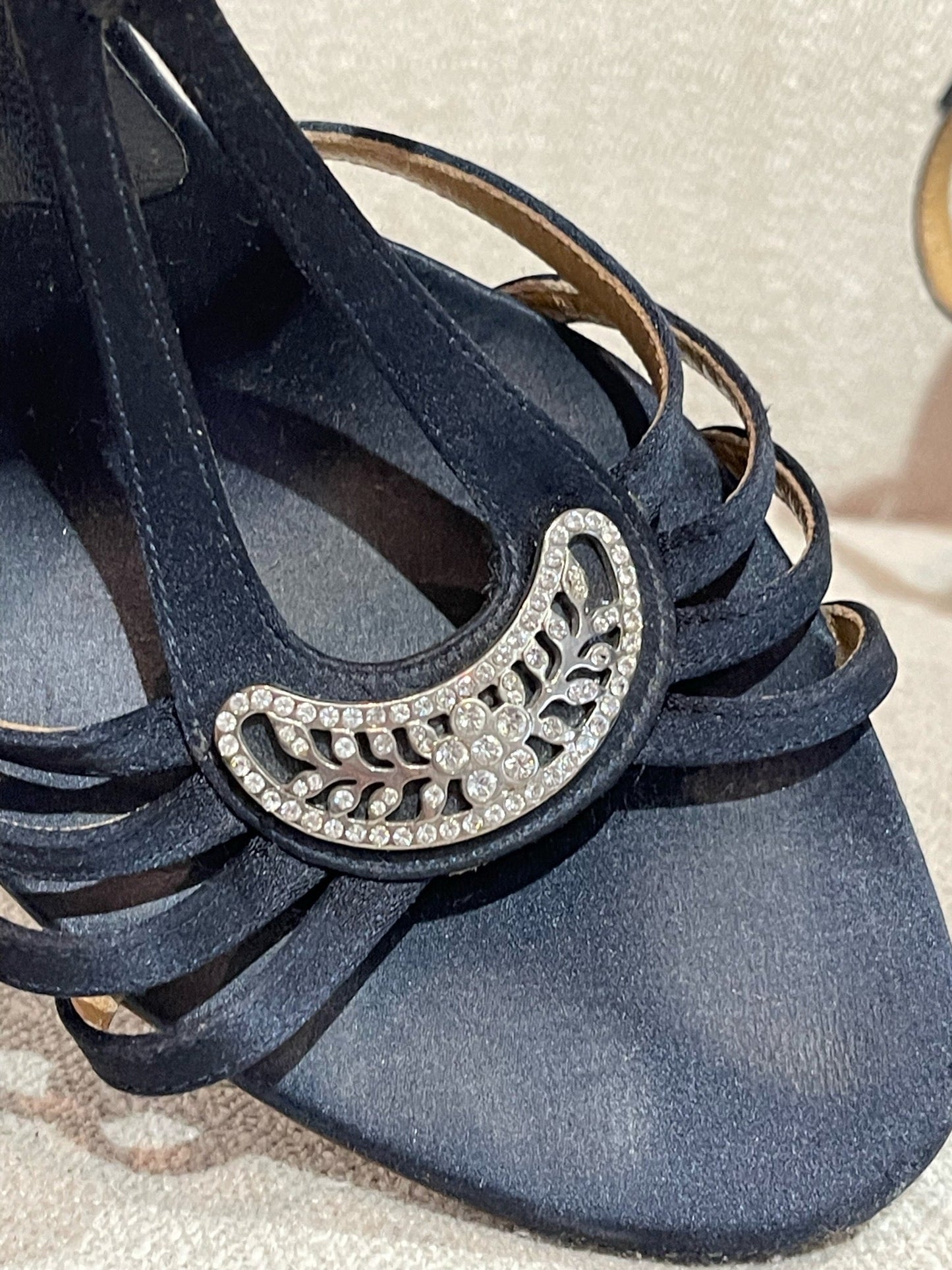 Sandales Valentino bleu marine T.38,5