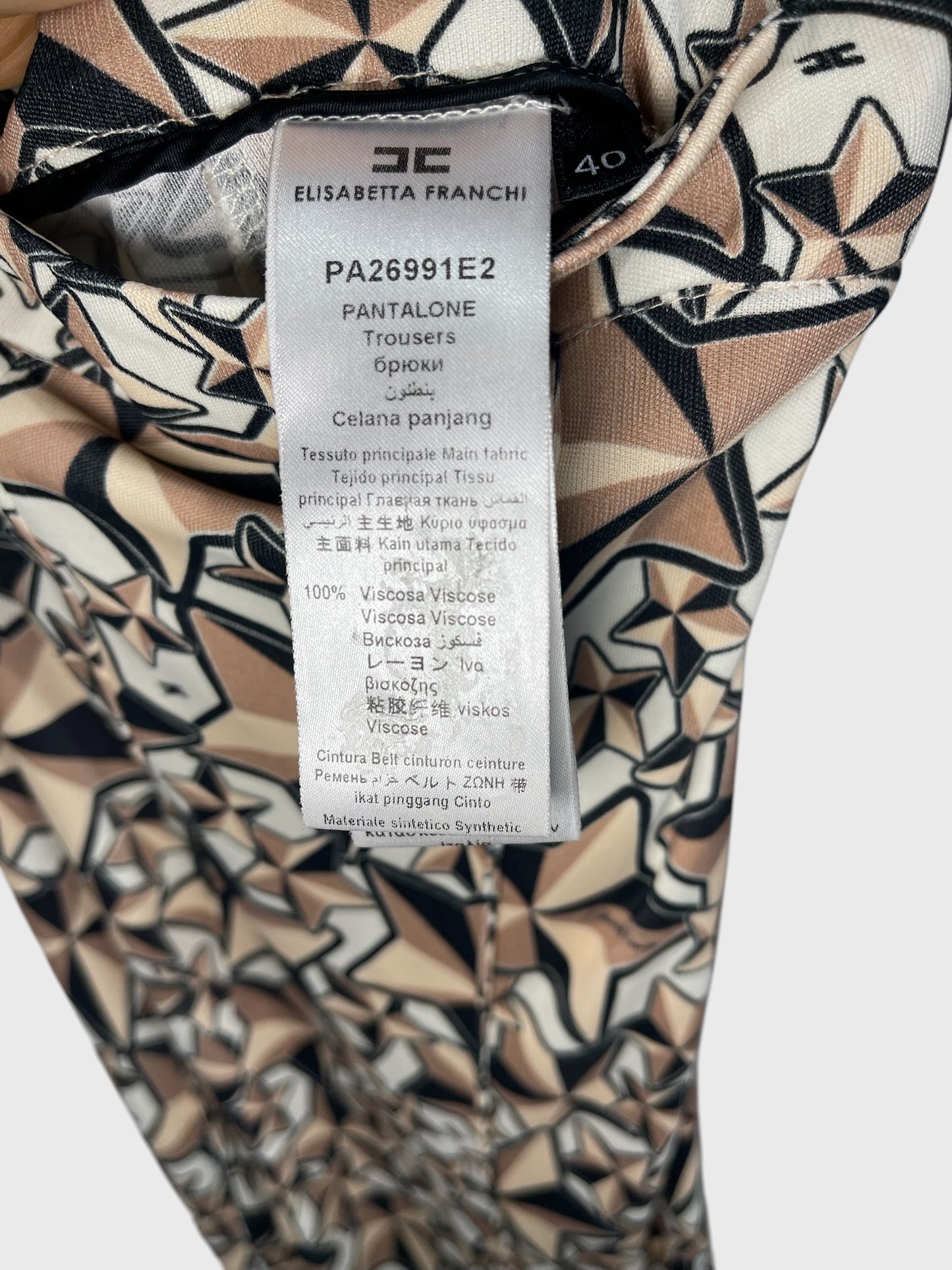 Pantalon Elisabeth Franchi T.36