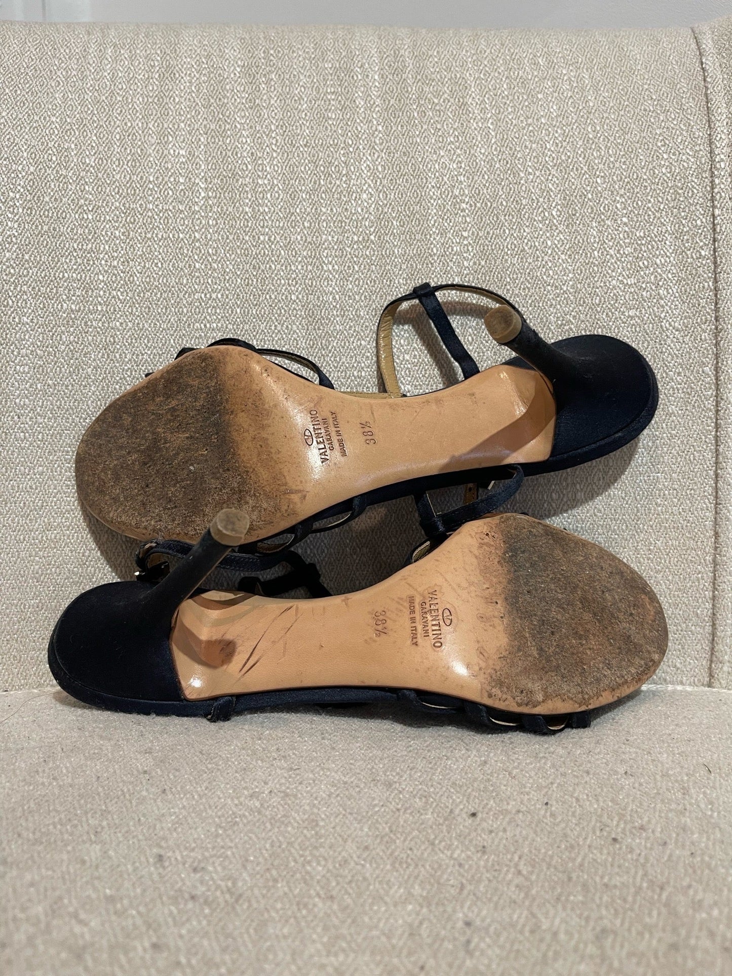 Sandales Valentino bleu marine T.38,5