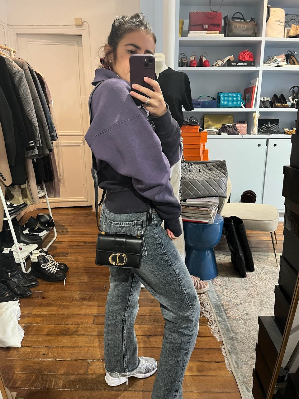 Sac Dior Micro 30 Montaigne noir
