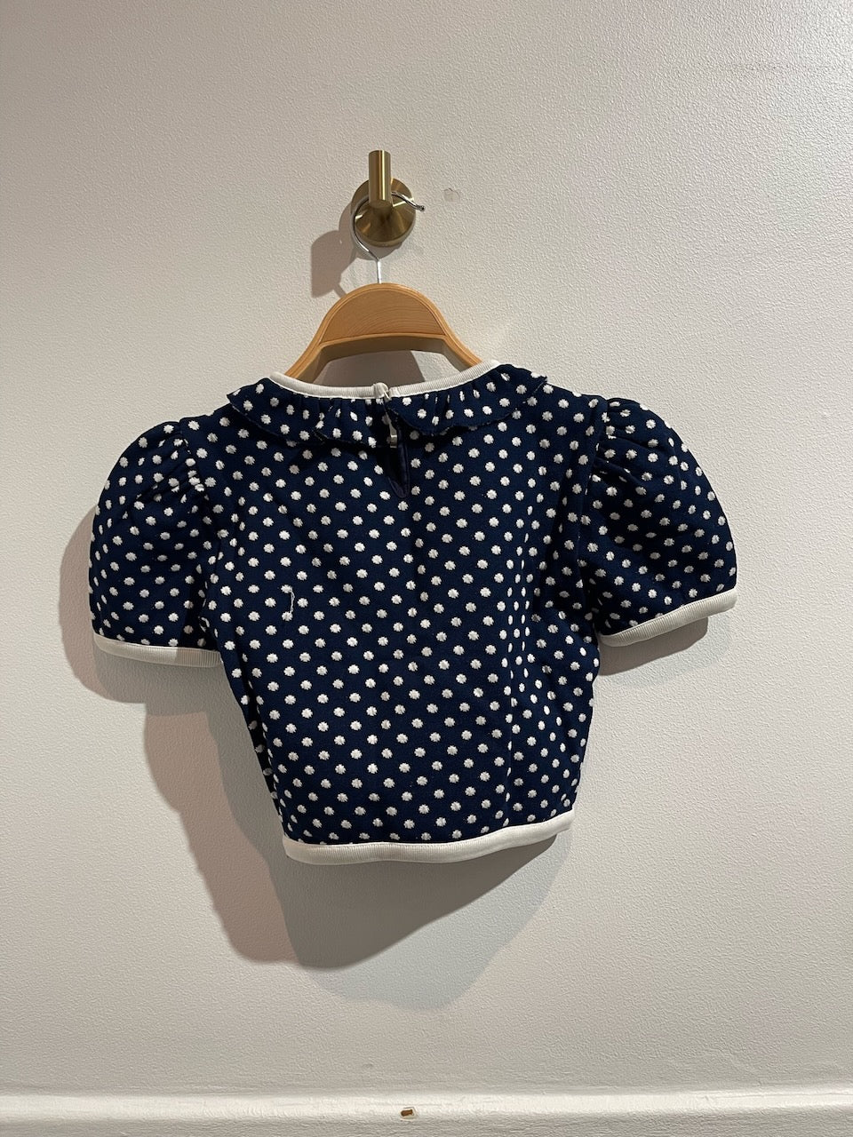 Top Miu Miu à pois T.XS
