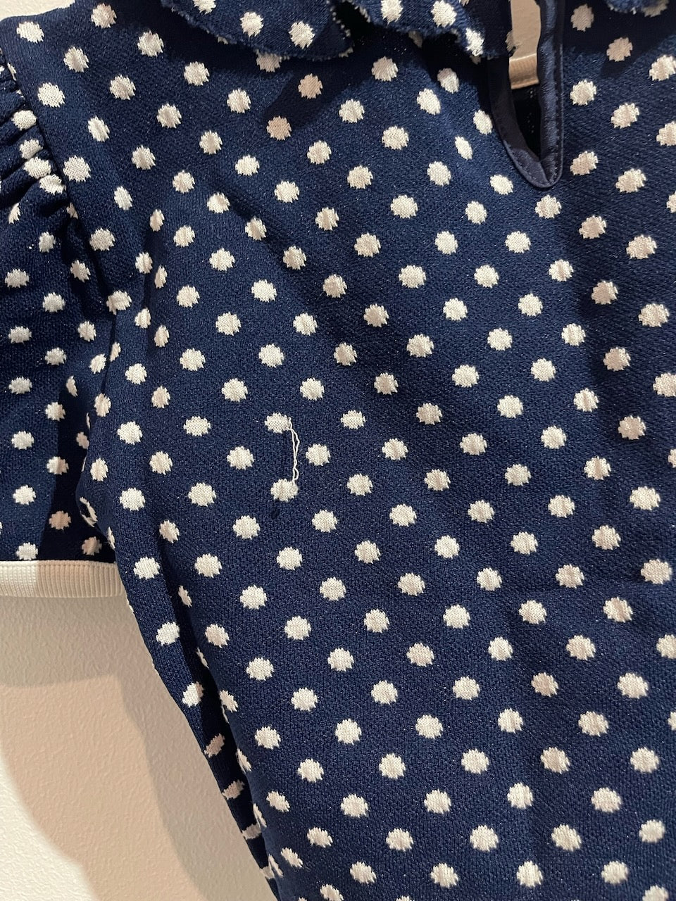 Top Miu Miu à pois T.XS