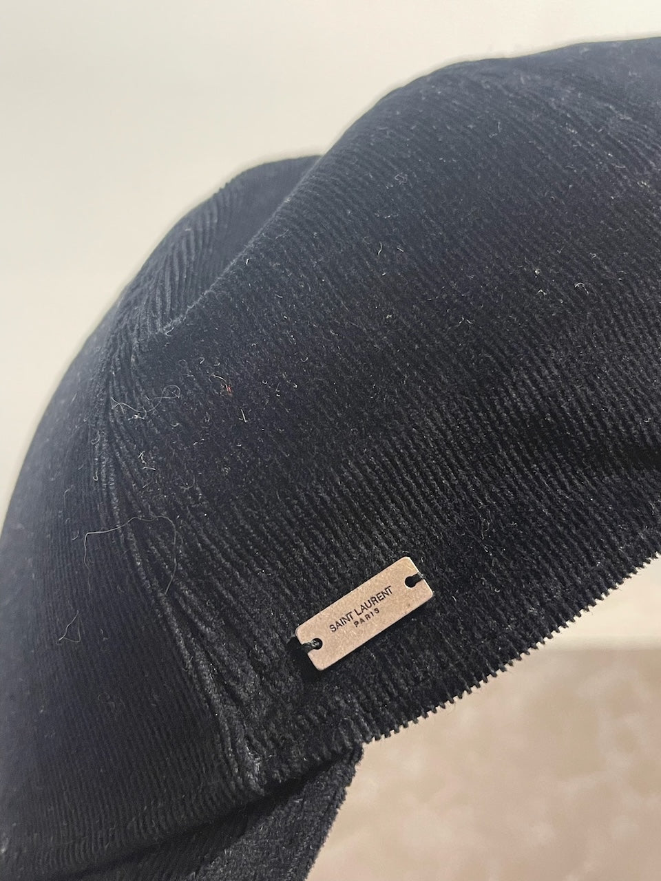 Casquette Saint Laurent noire T.59 NEUVE