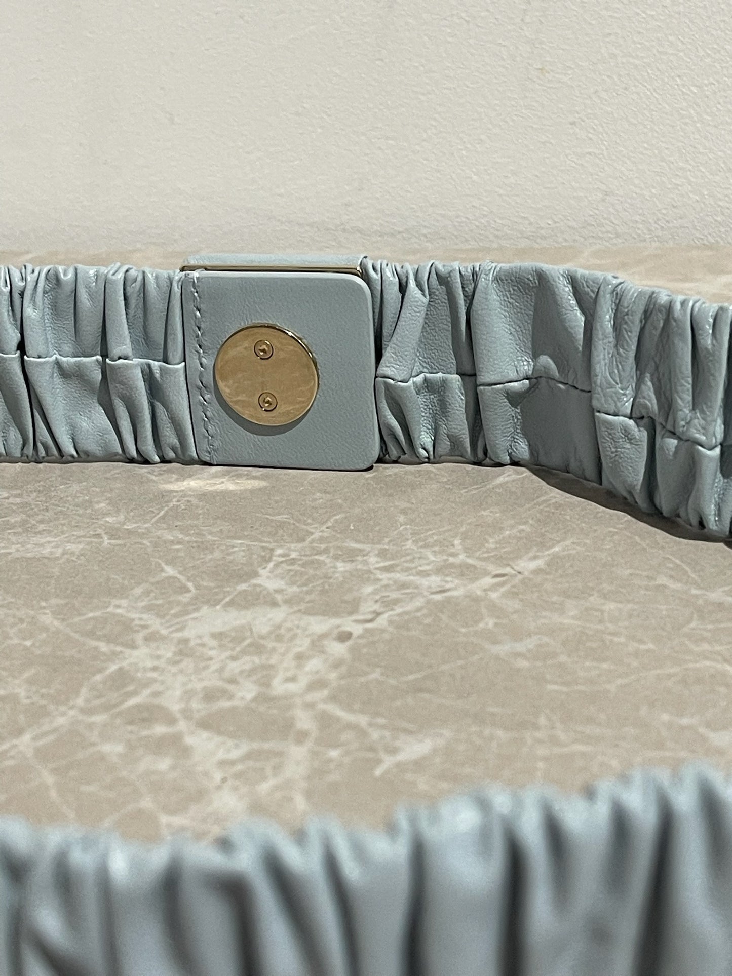 Ceinture Chanel bleu ciel