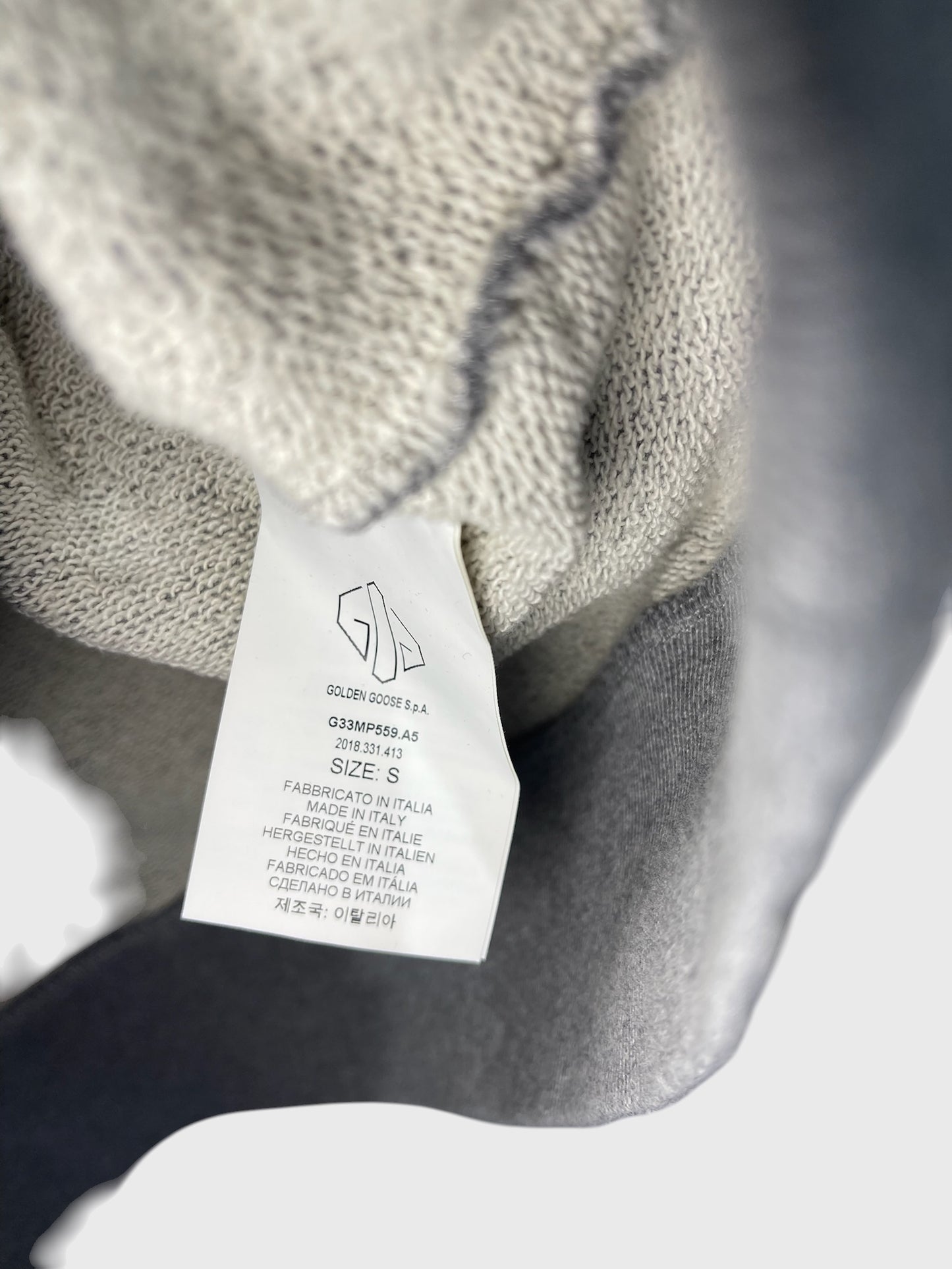 Sweat Golden Goose gris T.S