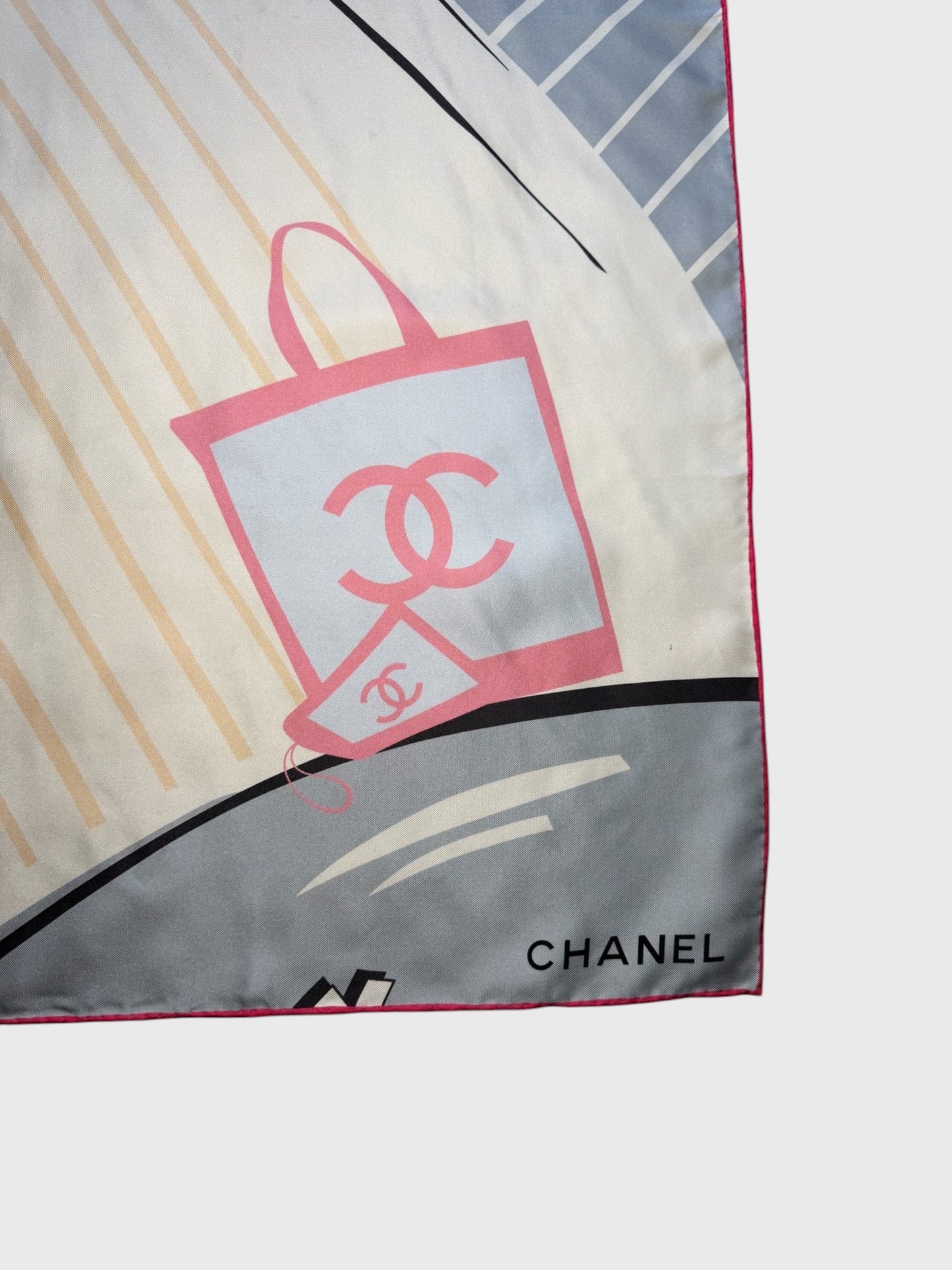 Foulard Chanel imprimé estival