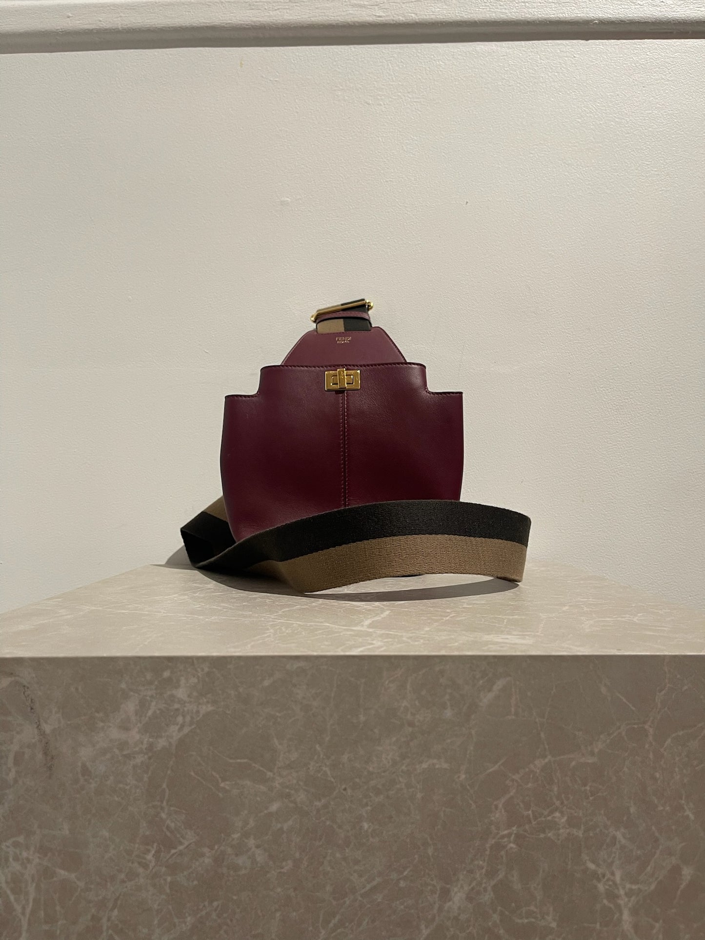 Sac Fendi Guitar bordeaux