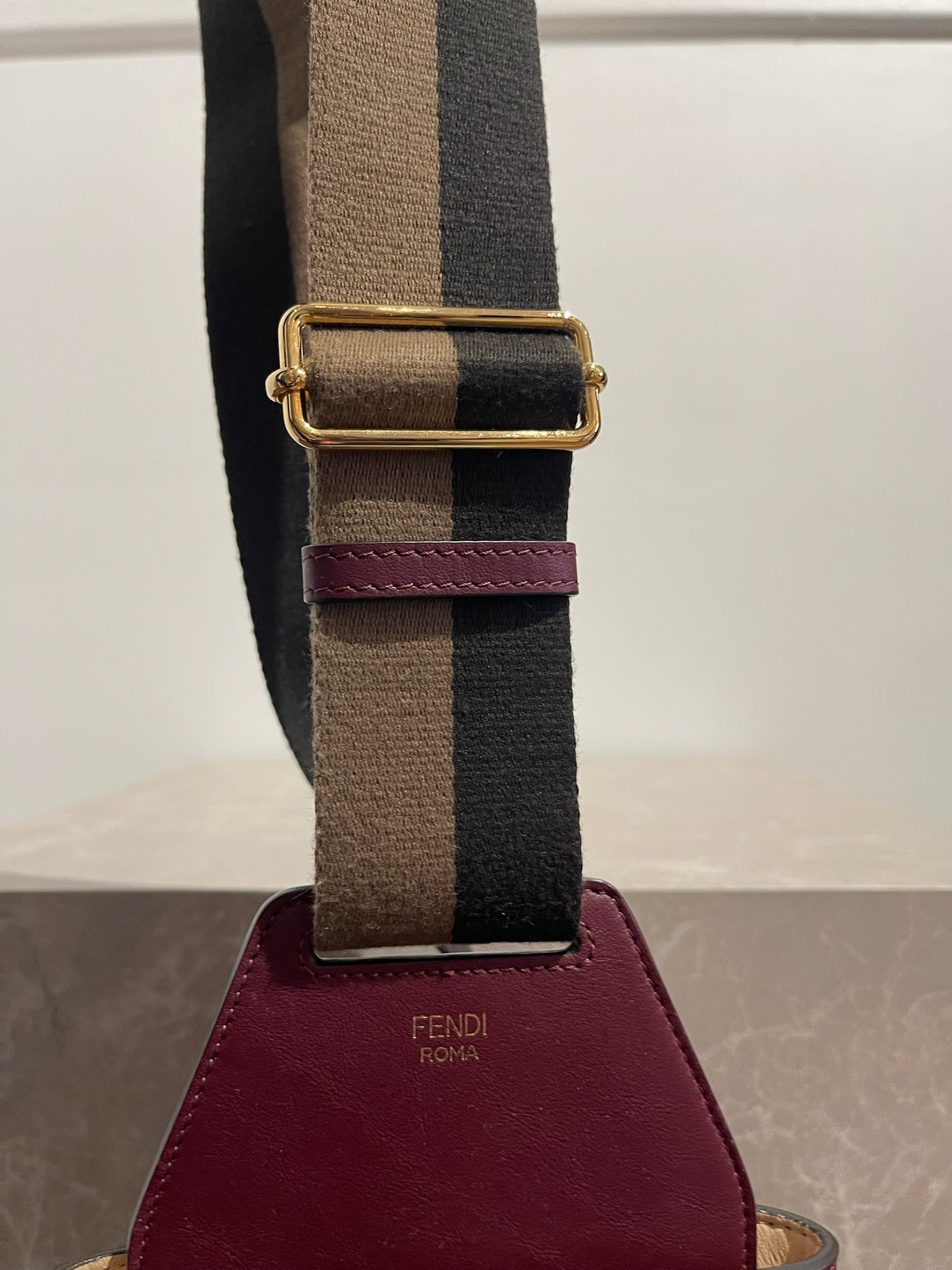 Sac Fendi Guitar bordeaux