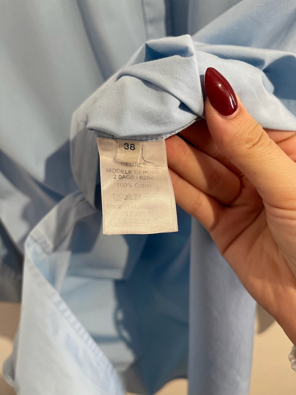 Chemise Celine bleue T.38