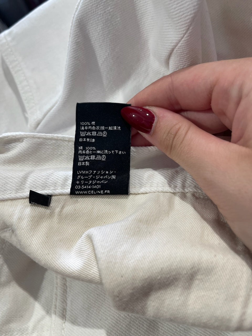 Jeans Celine blanc T.30