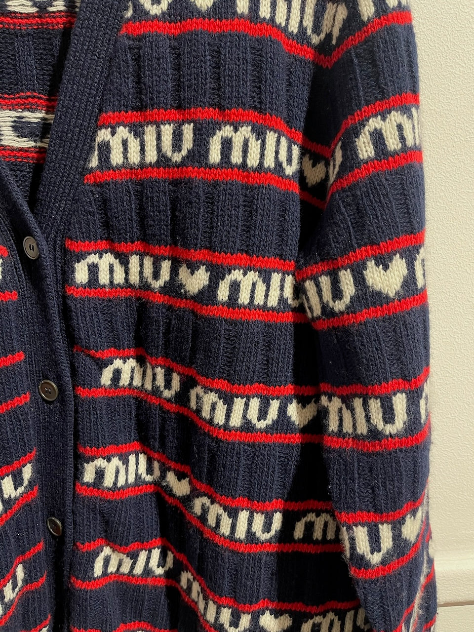 Cardigan Miu Miu bleu T.38