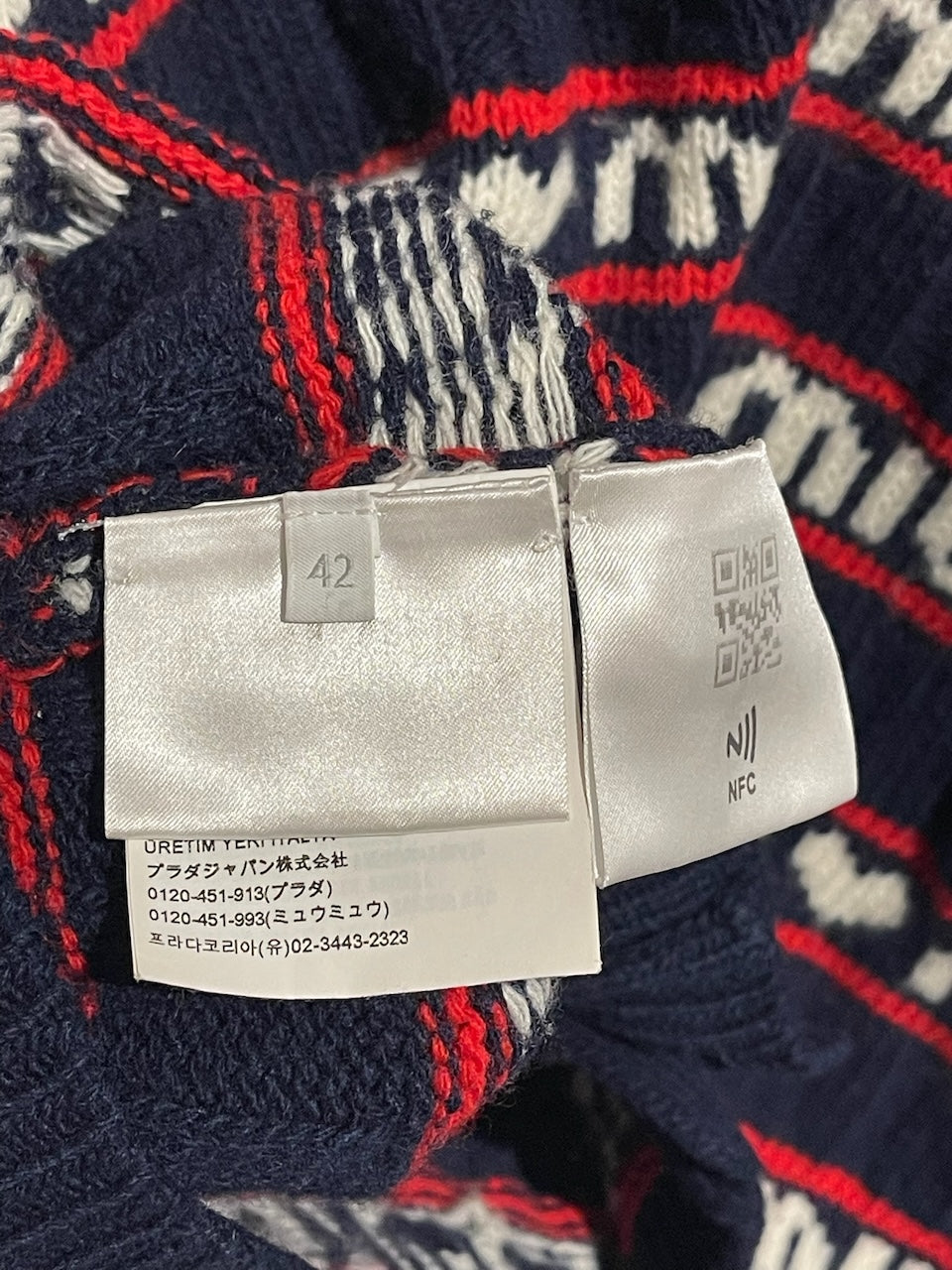 Cardigan Miu Miu bleu T.38