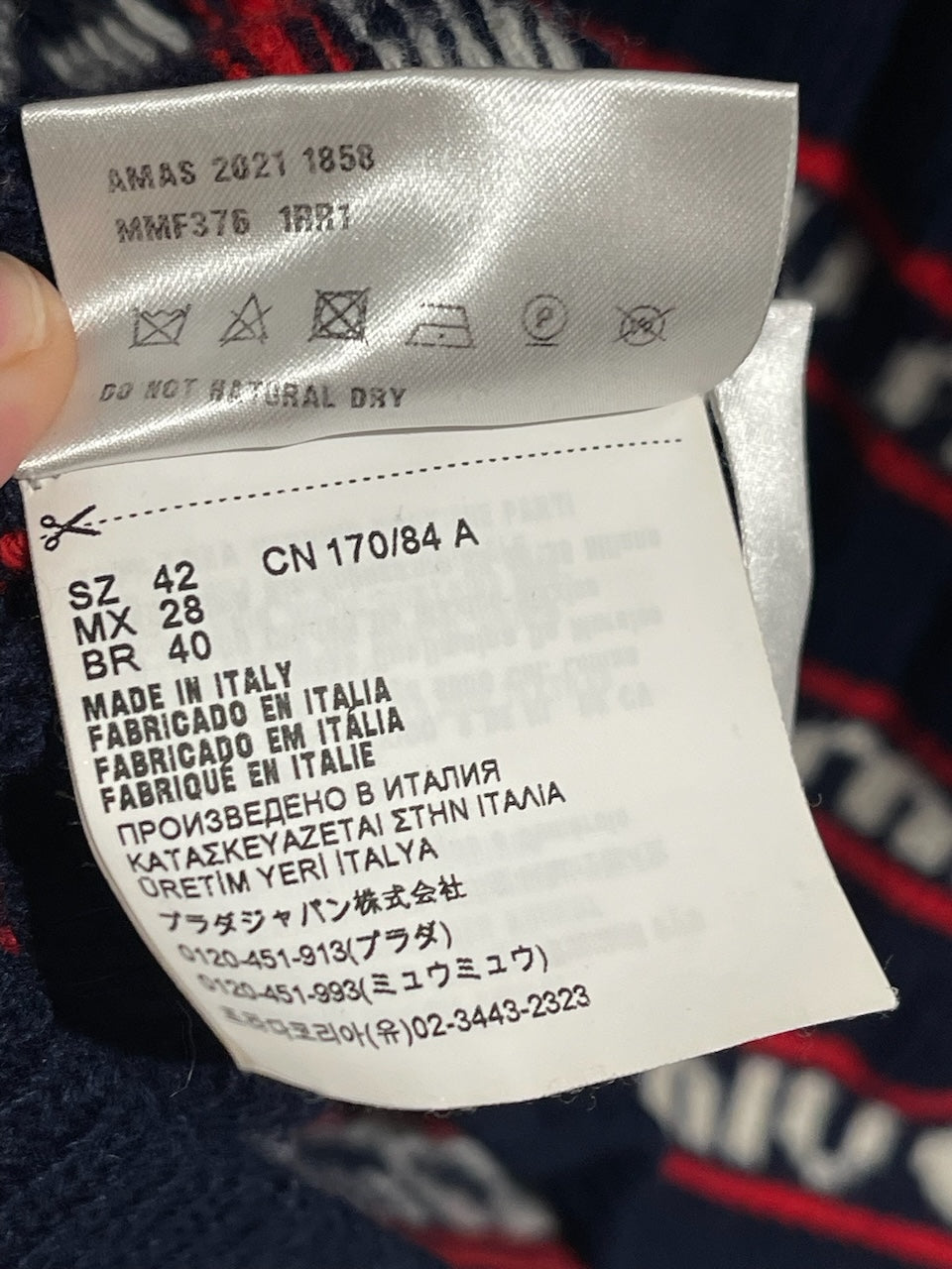 Cardigan Miu Miu bleu T.38