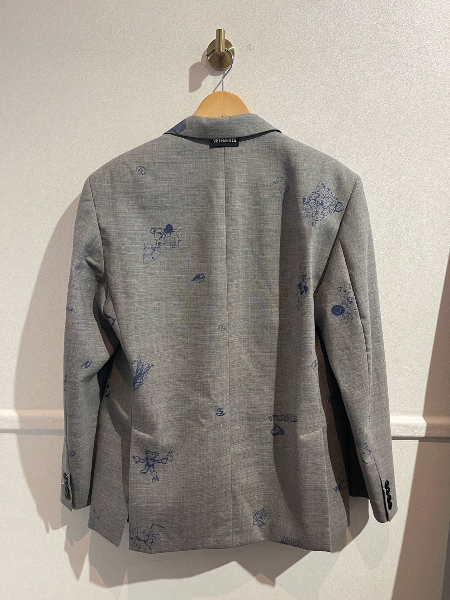 Blazer Vetements gris T.XS