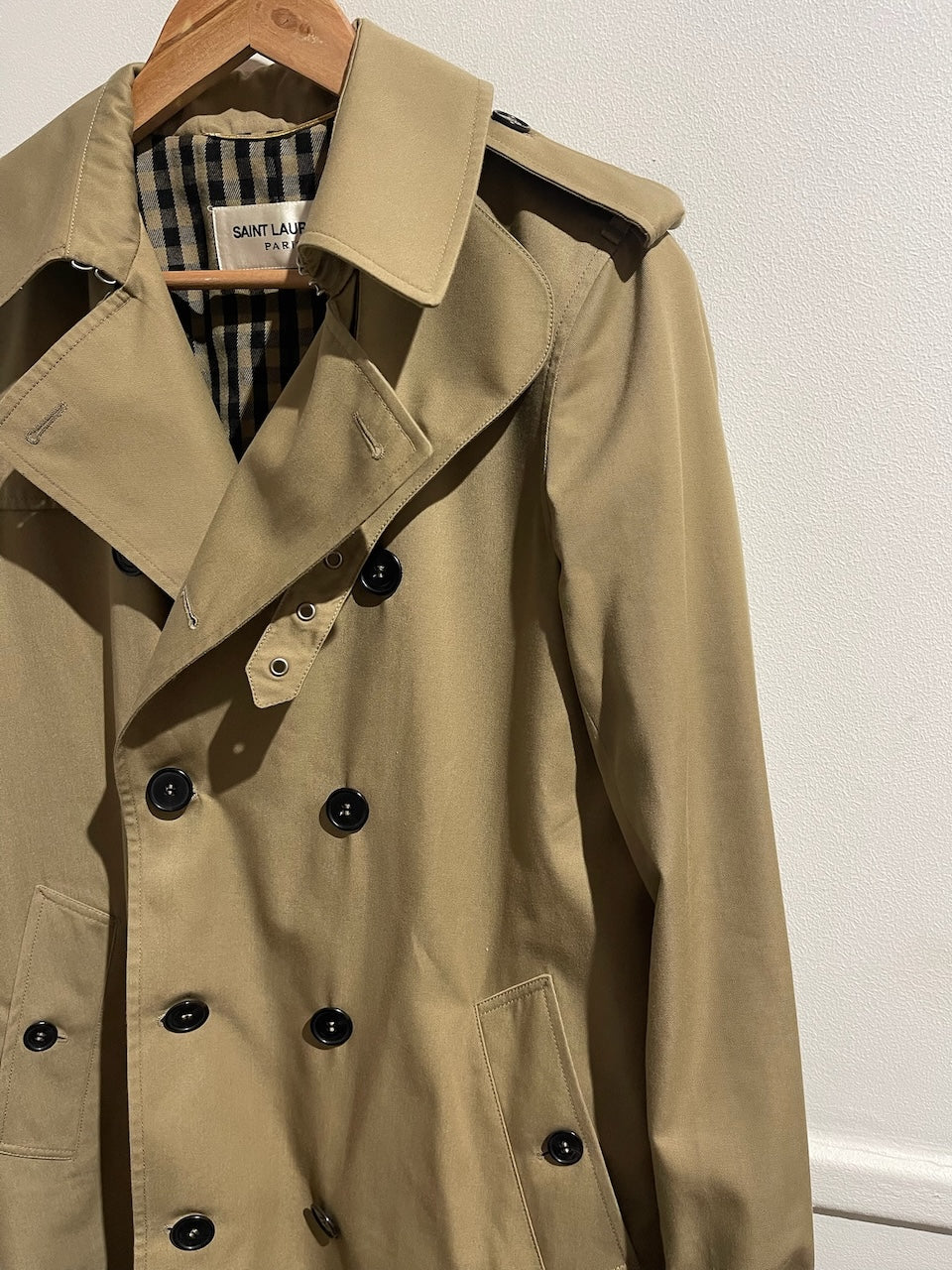 Trench Saint Laurent beige T.40