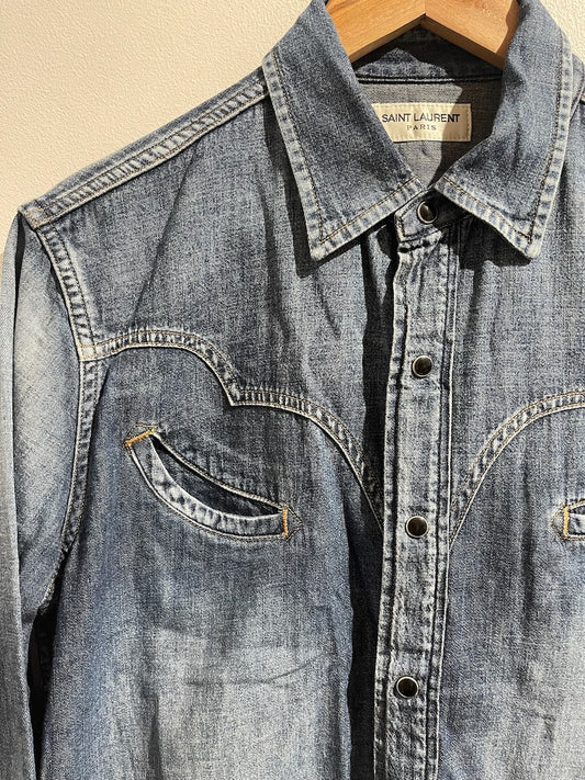 Chemise Saint Laurent en jeans T.L