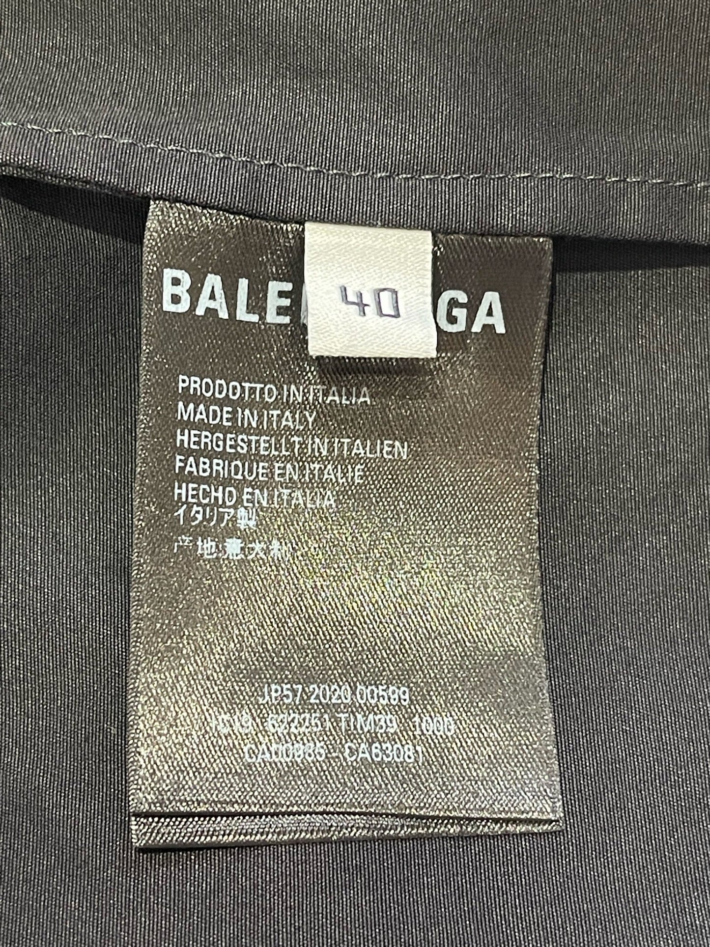 Chemise Balenciaga noire T.40