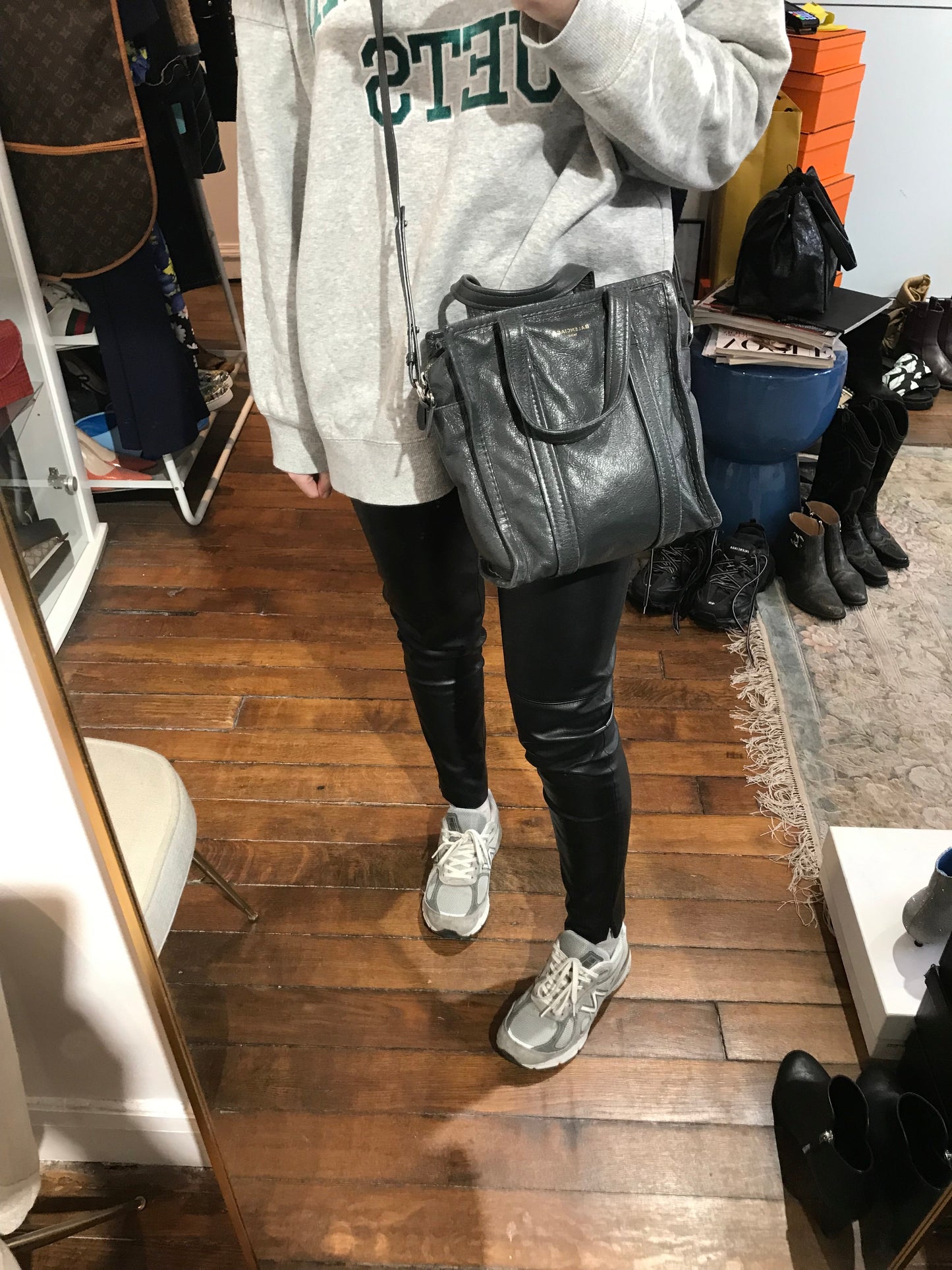 Sac Balenciaga Bazar gris