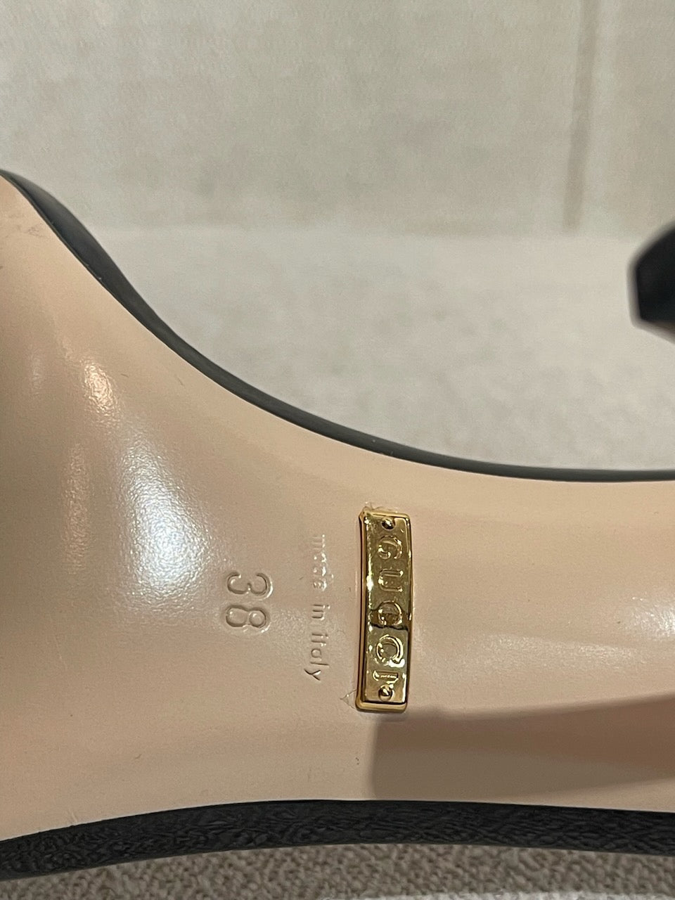 Sandales Gucci noires T.38