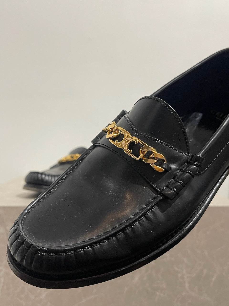 Mocassins Celine noirs T.37,5