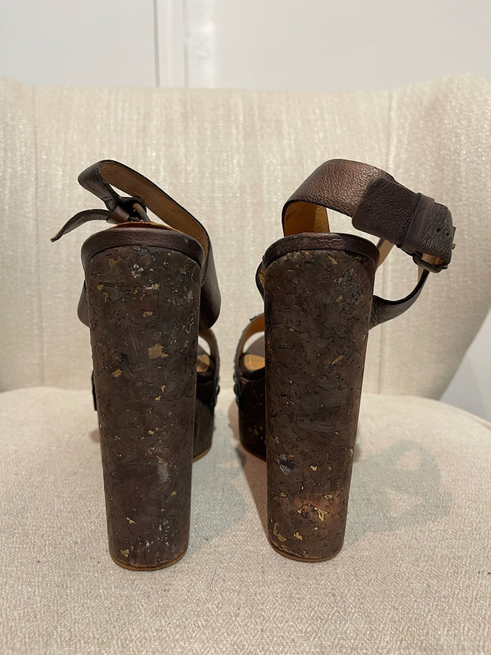 Sandales Lanvin marron T.38