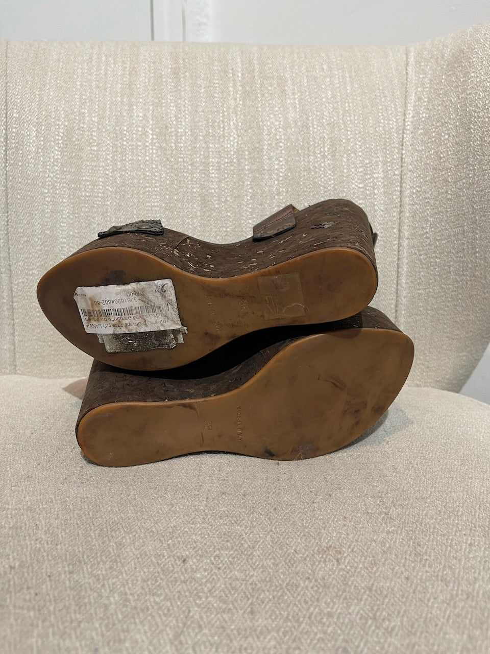 Sandales Lanvin marron T.38