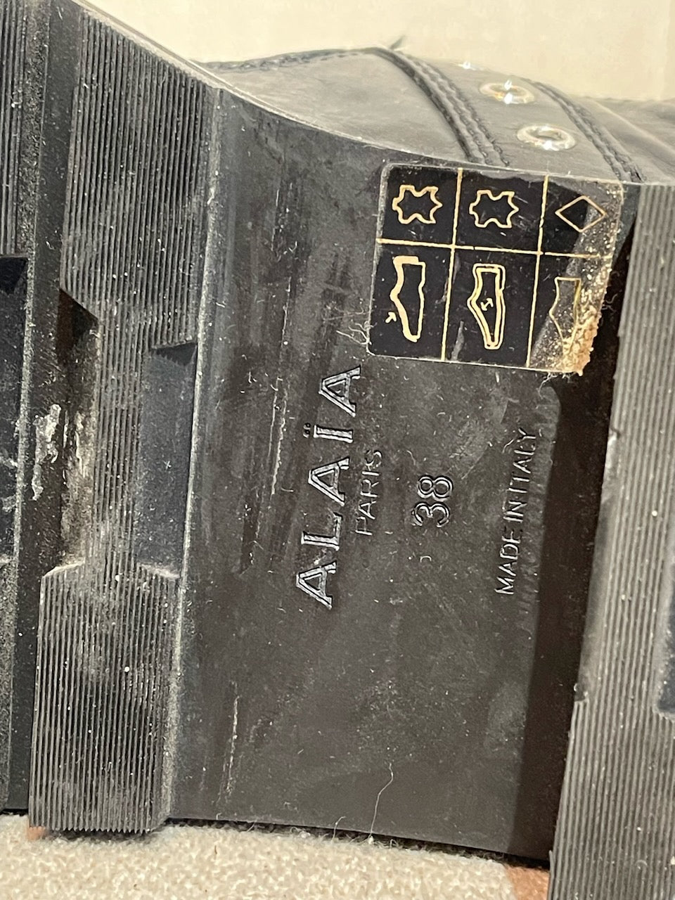 Sandales Alaia noires T.38