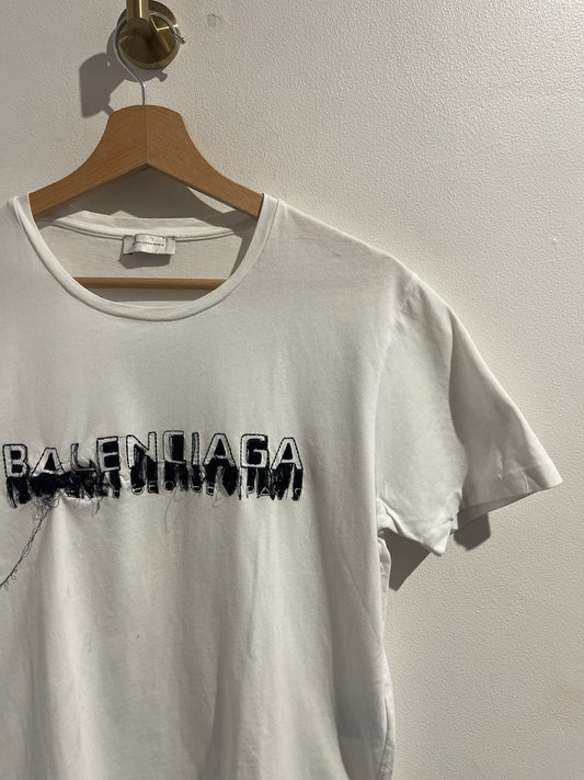 T-shirt Balenciaga blanc T.S