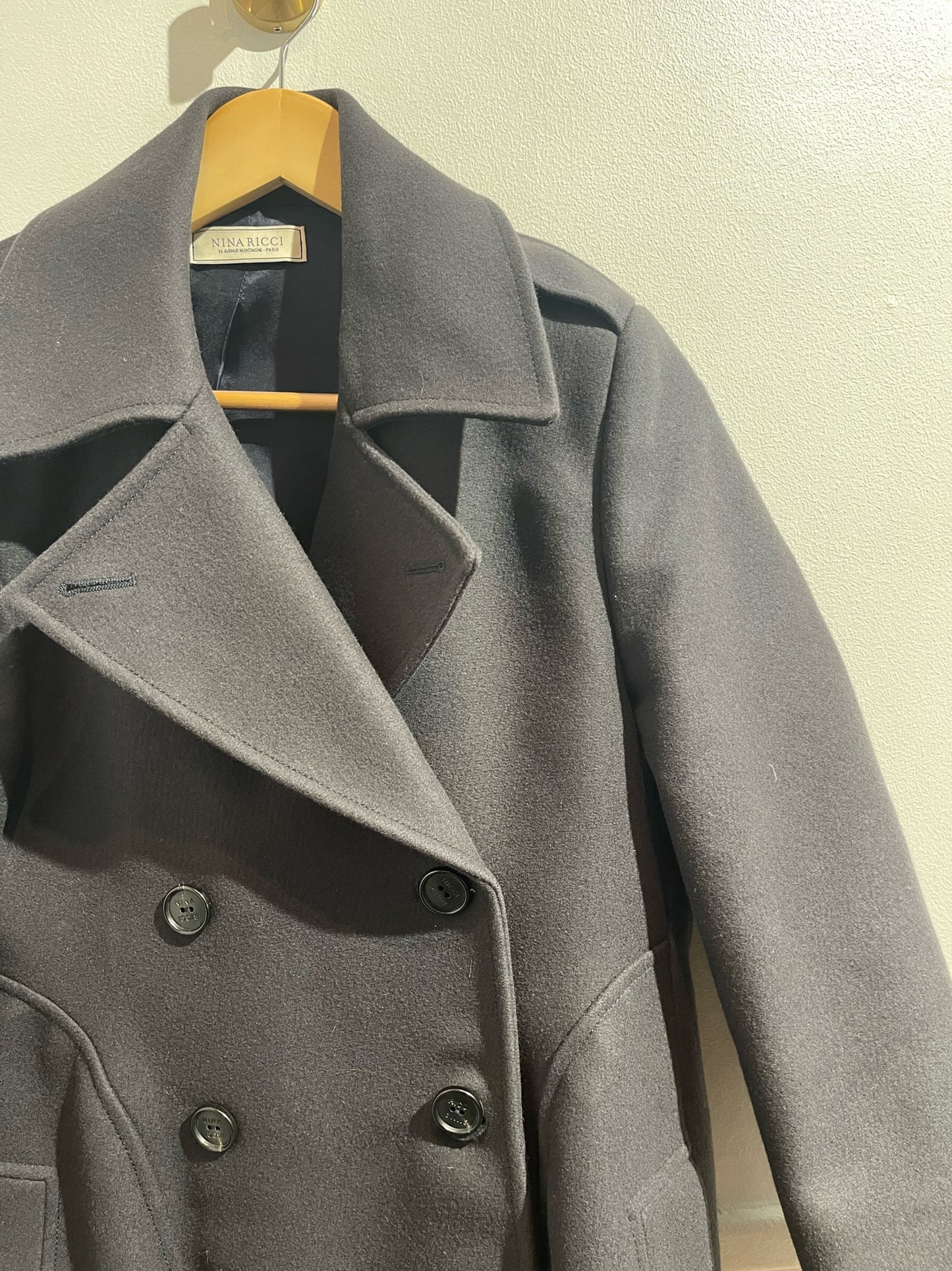 Manteau Nina Ricci bleu marine T.38