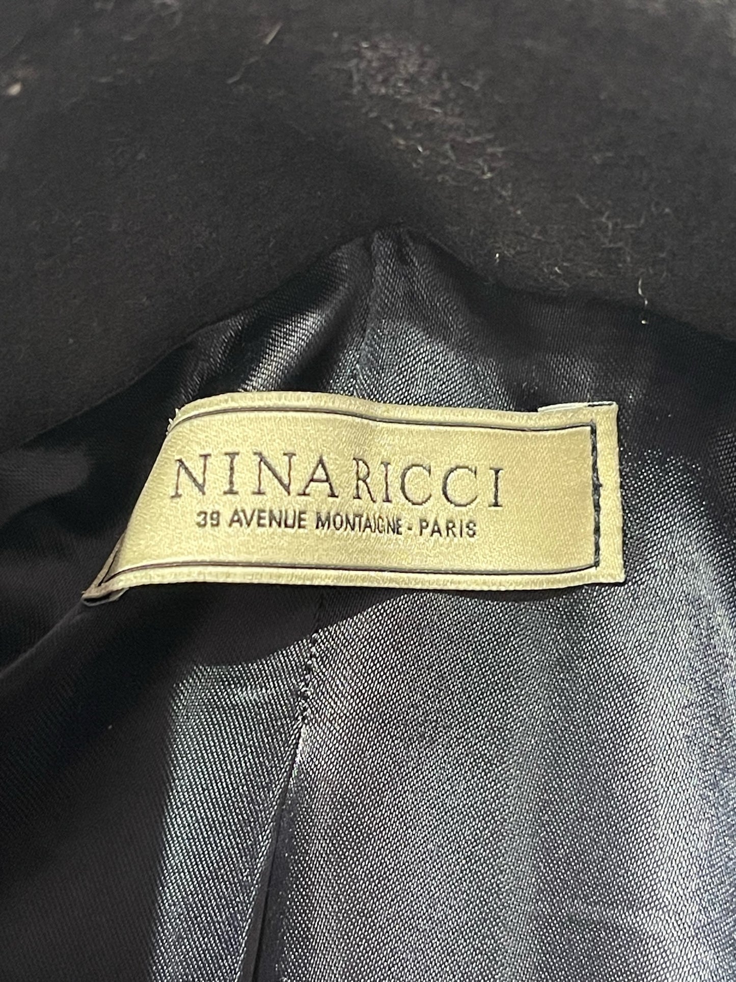 Manteau Nina Ricci bleu marine T.38