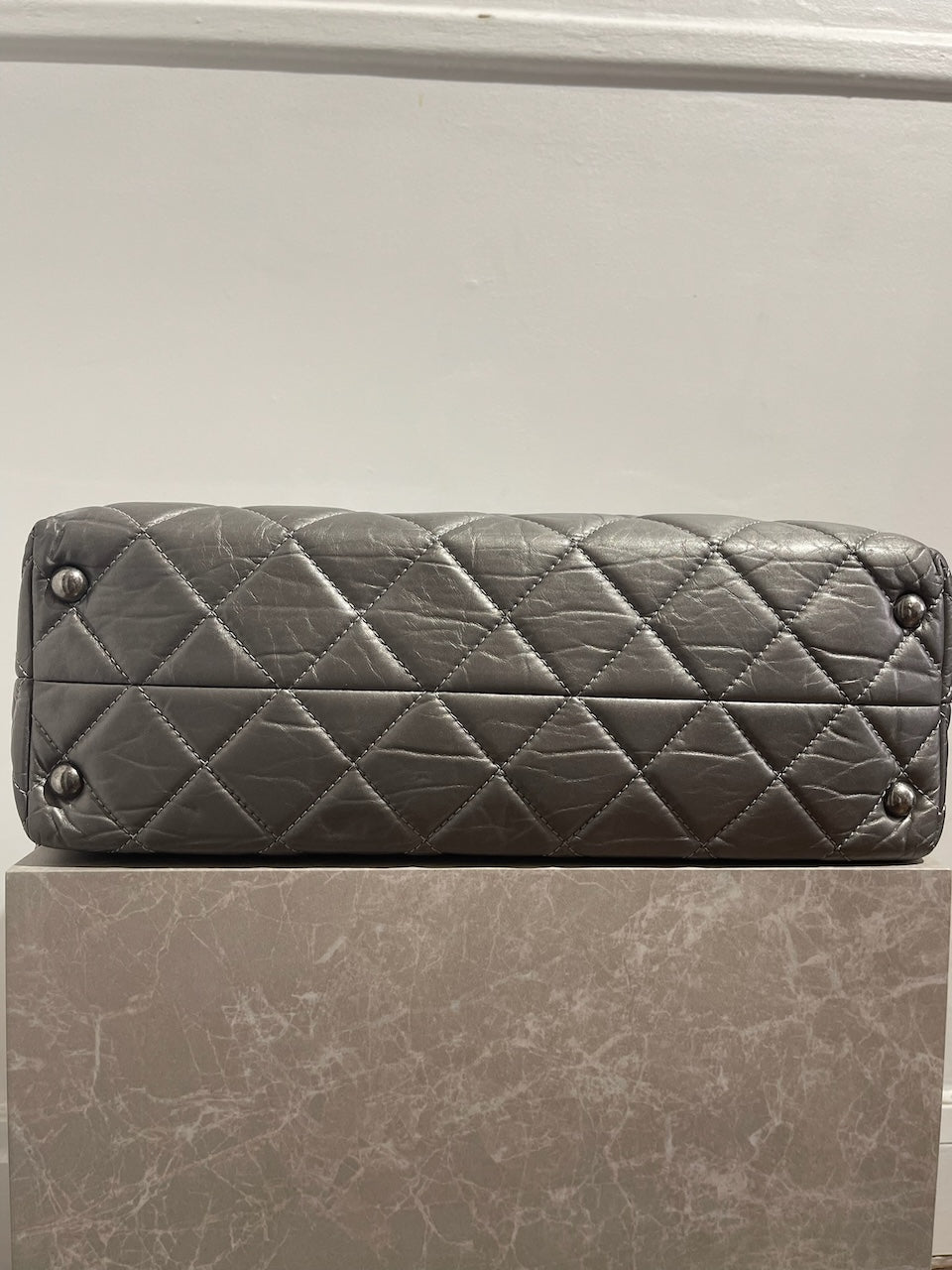 Sac cabas Chanel argent 2.55