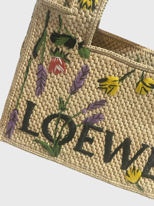 Sac Loewe en raphia