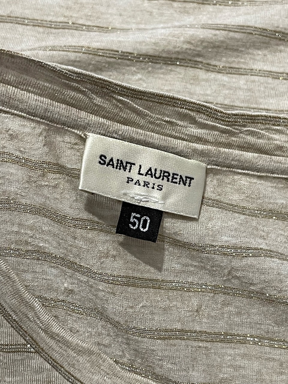 T-shirt Saint Laurent beige T.S