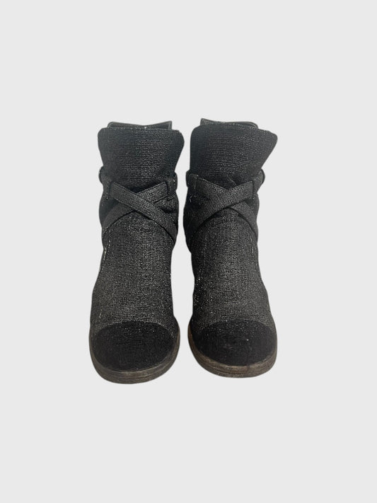 Bottines Chanel grises T.36,5