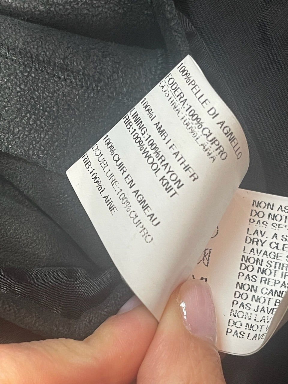 Veste Rick Owens noire T.36