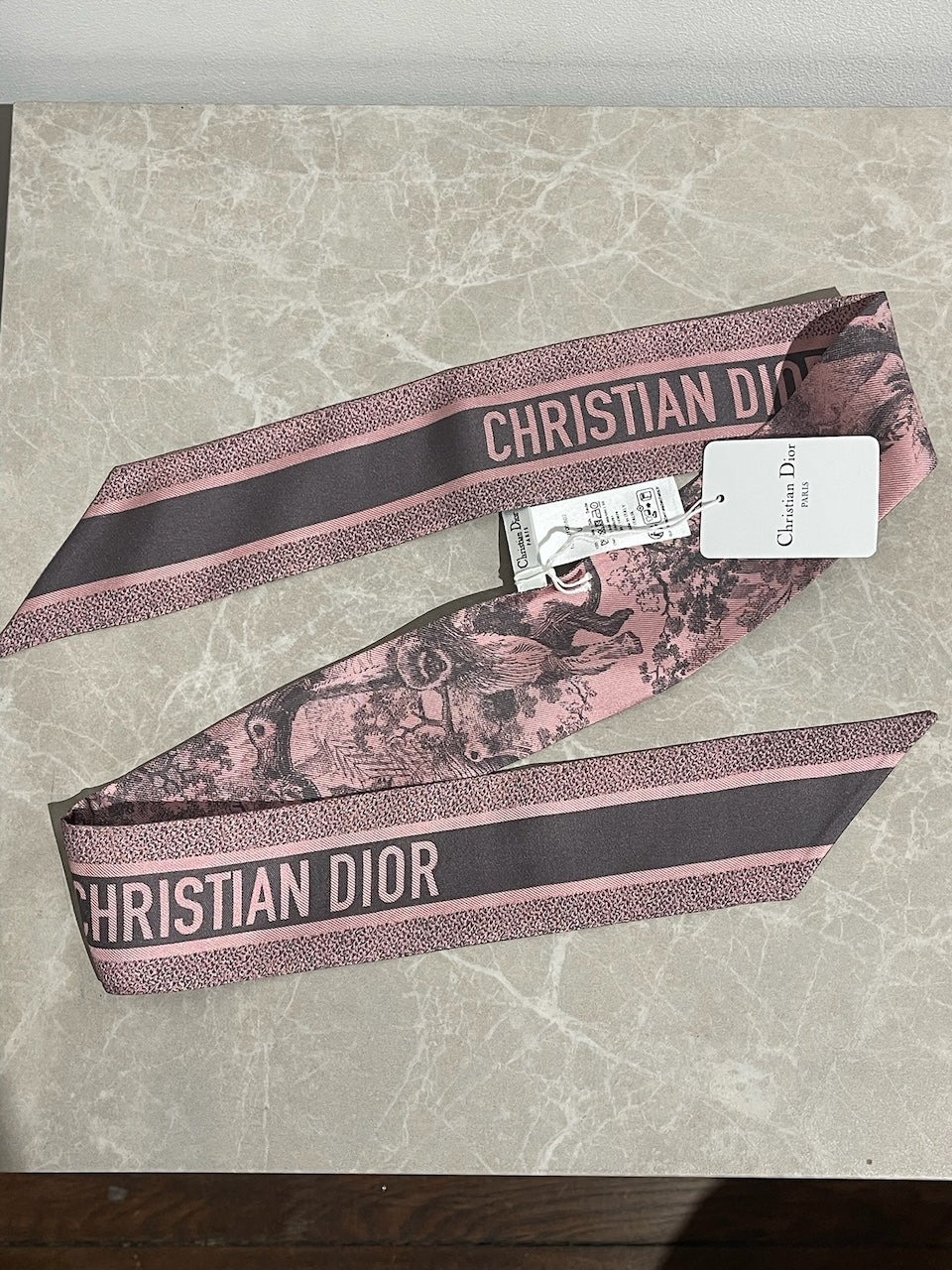 Foulard Mitzah Christian Dior rose