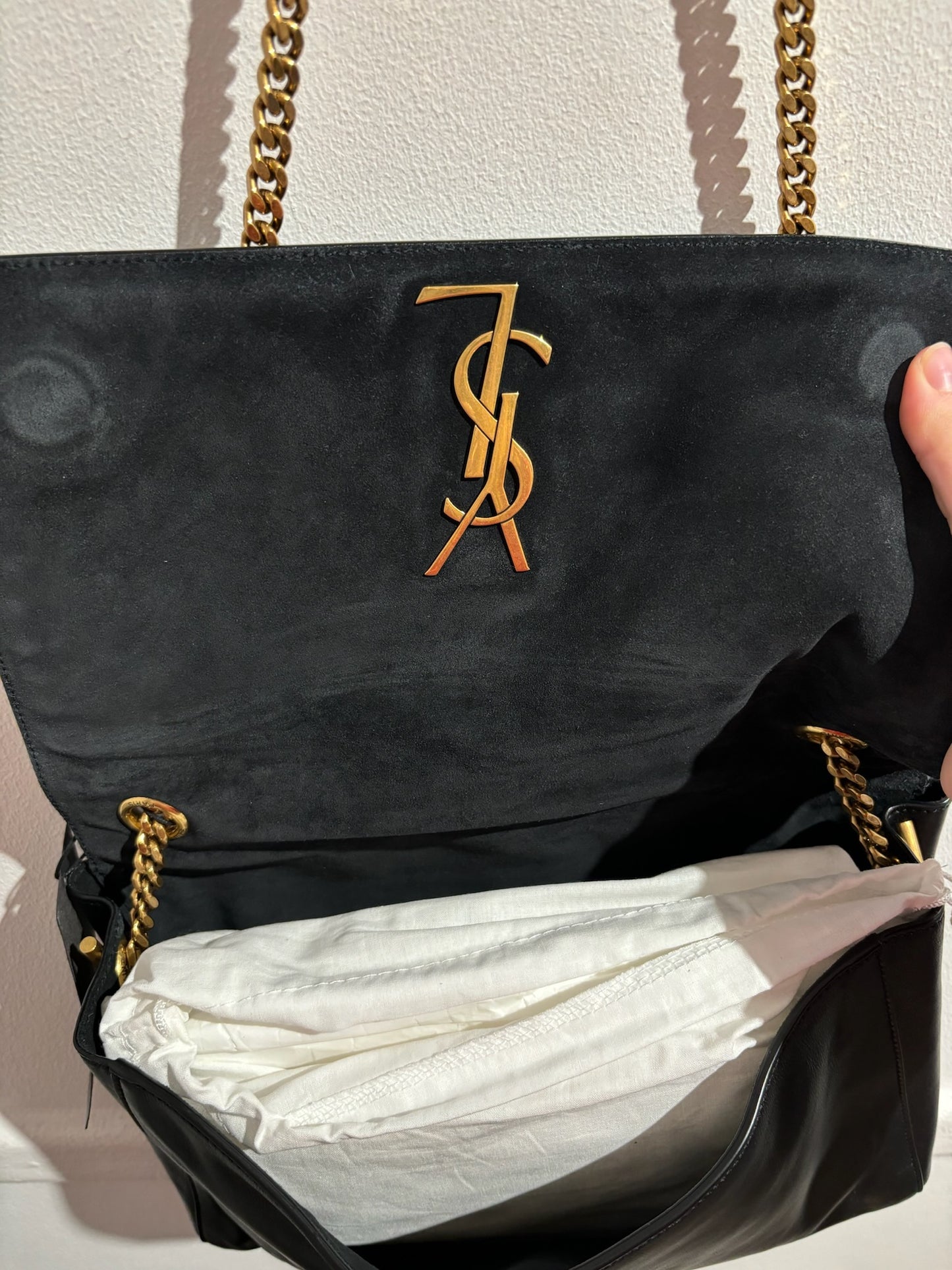Sac Saint Laurent Kate noir réversible