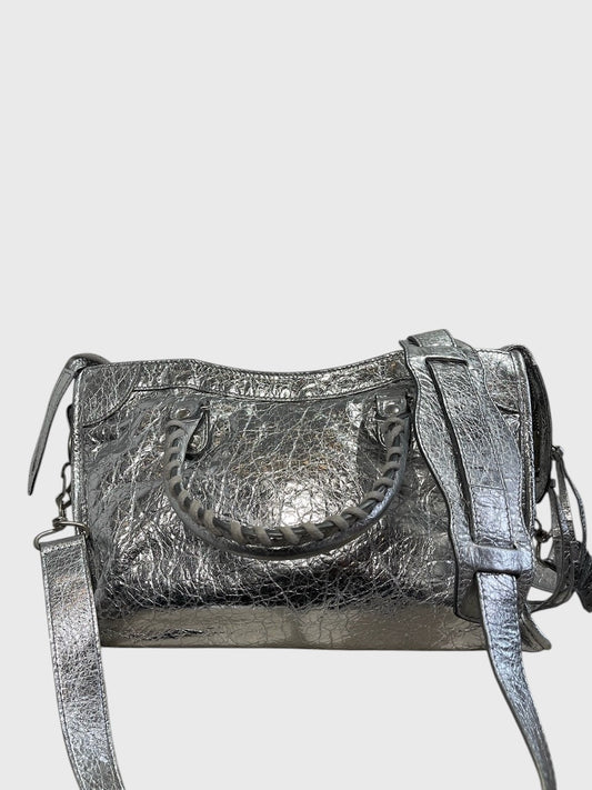 Sac Balenciaga City argenté