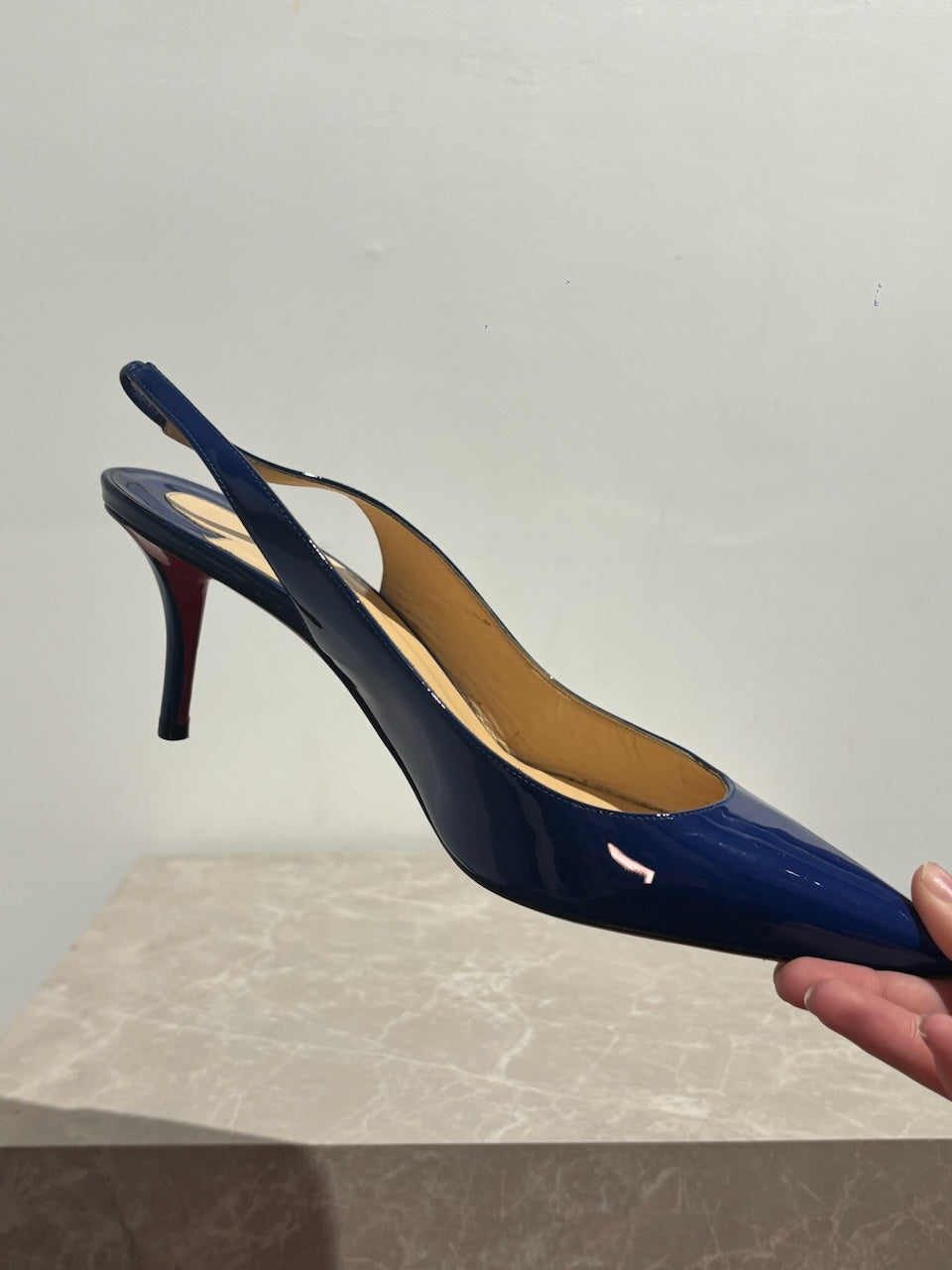 Escarpins Christian Louboutin bleus T.40