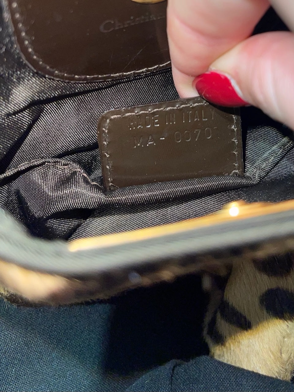 Sac Dior léopard