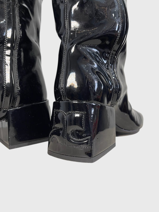 Bottes Courrèges noires T.36